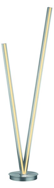 Szürke LED állólámpa hangvezérléssel-mobil alkalmazás vezérléssel, fém búrával (magasság 172,5 cm) Cicanto – CINQUE
