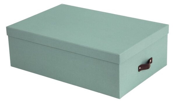 Mentazöld fedeles karton tárolódoboz szett 3 db-os 31x47x15 cm Inge – Bigso Box of Sweden