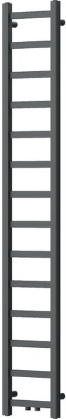 Mexen csavar, fűtőelem 1800 x 300 mm, 351 W, alul és középen, antracit, W126-1800-300-00-66