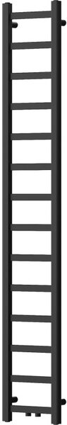 Mexen csavar, fűtőelem 1800 x 300 mm, 351 W, alul és középen, fekete, W126-1800-300-00-70