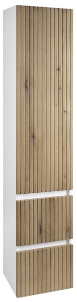 Aqualine Aqualine, PANEDA STRIP magas szekrény 35x165x31cm, emporio tölgy, bal/jobb, PN265