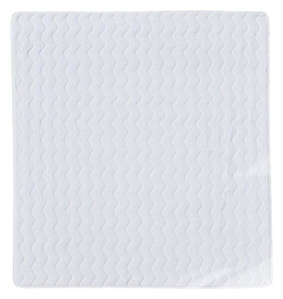 Fehér muszlin steppelt ágytakaró 210x240 cm Plain Muslin – Butter Kings