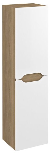 Sapho Sapho, WAVE magas szekrény 35x140x30cm, bal/jobb, fehér/cuneo tölgy, WA245-3025