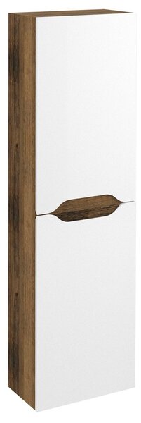 Sapho Sapho, WAVE magas szekrény 40x140x20cm, bal/jobb, fehér/Collingwood tölgy, WA250-3019