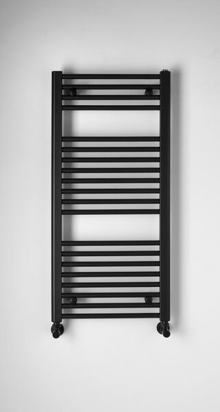 Aqualine Aqualine, DIRECT radiátor oldalsó csatlakozással 450x960 mm, matt fekete, ILR94B
