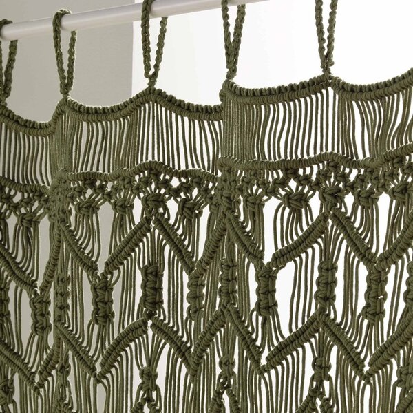 Khaki függöny ajtóra 90x200 cm Macarena – douceur d'intérieur