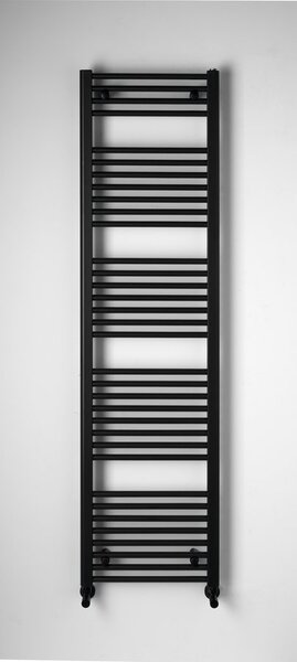 Aqualine Aqualine, DIRECT radiátor oldalsó csatlakozással 450x1680 mm, matt fekete, ILR64B