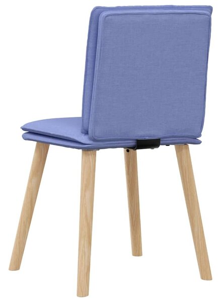 VidaXL étkezőszékek 4 db Jeans kék szövet