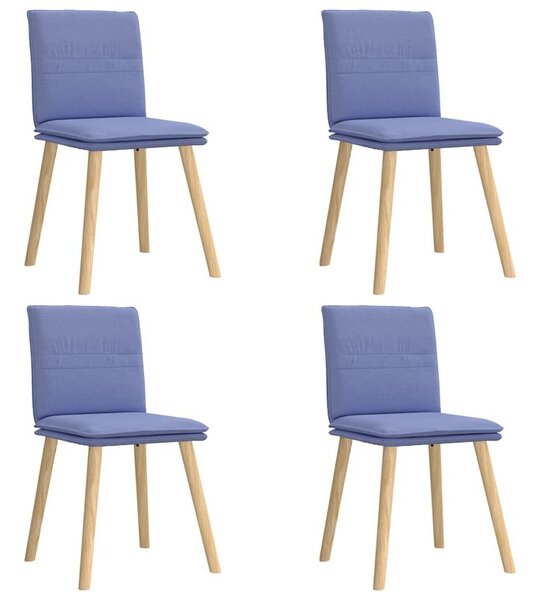 VidaXL étkezőszékek 4 db Jeans kék szövet
