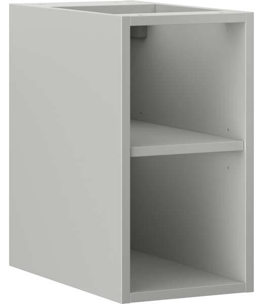 Mexen Box-A, nyitott szekrény polccal 25 cm, matt szürke, 91AX2-0250-470-0-62
