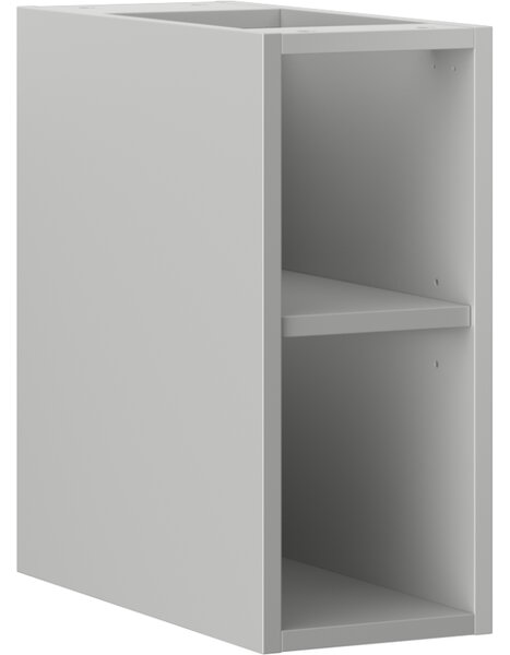 Mexen Box-A, nyitott szekrény polccal 20 cm, matt szürke, 91AX2-0200-470-0-62
