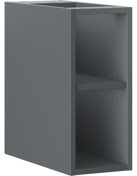 Mexen Box-A, nyitott szekrény polccal 20 cm, grafit matt, 91AX2-0200-470-0-66