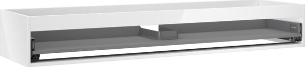 Mexen Box-A, fali szekrény 160 cm, 1 fiók, fényes fehér, 91AX0-1600-235-1-00