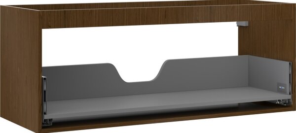 Mexen Box-A, fali szekrény 120 cm, 1 fiók, diófa, 91AX0-1200-470-1-86