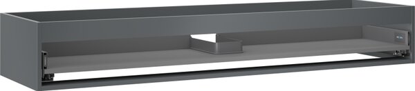 Mexen Box-A, fali szekrény 160 cm, 1 fiók, grafit matt, 91AX0-1600-235-1-66