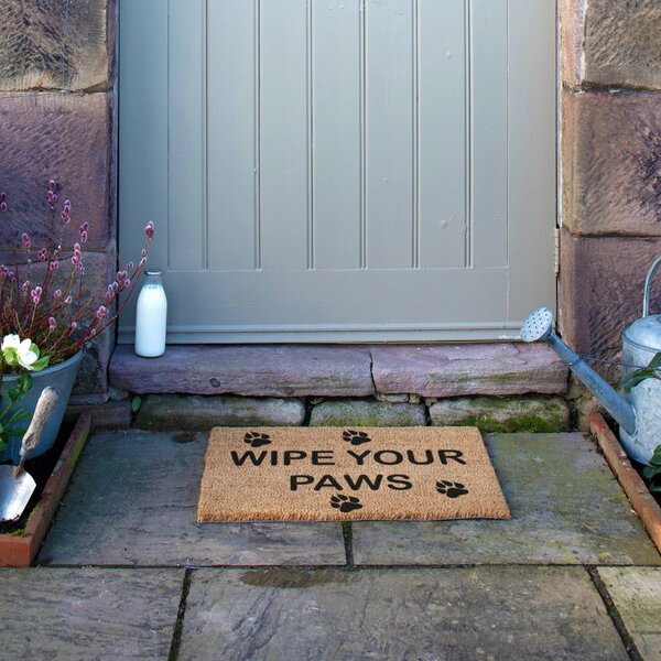 Kókuszrost lábtörlő 40x60 cm Wipe Your Paws – Artsy Doormats