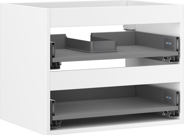 Mexen Box-A, fali szekrény 60 cm, 2 fiók, matt fehér, 91AX0-0600-470-2-01