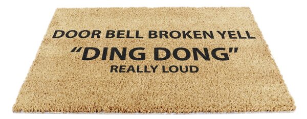 Kókuszrost lábtörlő 40x60 cm Yell Ding Dong – Artsy Doormats