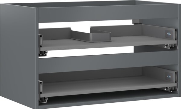 Mexen Box-A, fali szekrény 80 cm, 2 fiók, grafit matt, 91AX0-0800-470-2-66