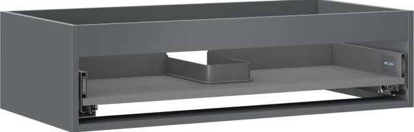 Mexen Box-A, fali szekrény 90 cm, 1 fiók, grafit matt, 91AX0-0900-235-1-66