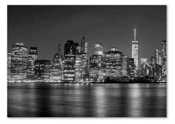 Üvegkép falra Manhattan éjjel