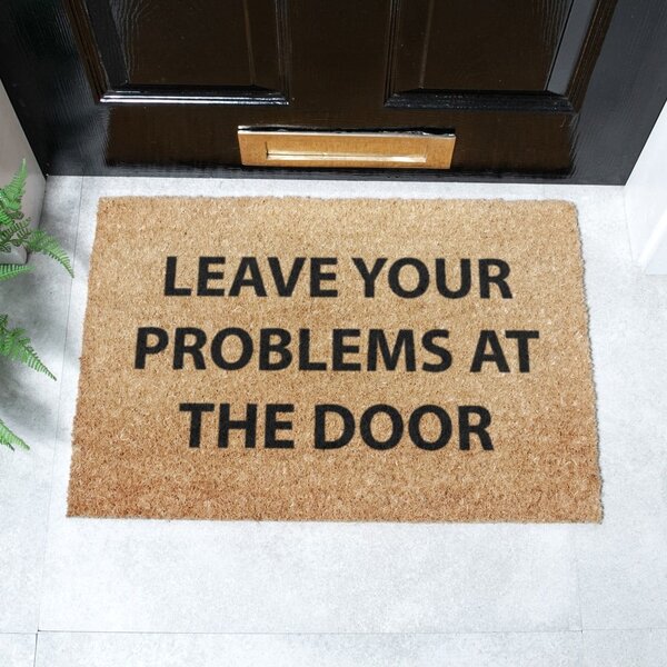 Kókuszrost lábtörlő 40x60 cm No Problems – Artsy Doormats