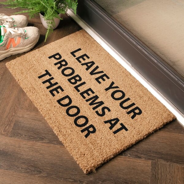 Kókuszrost lábtörlő 40x60 cm No Problems – Artsy Doormats