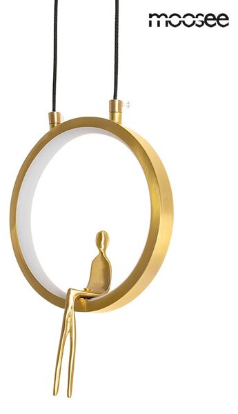 Moosee Boy Circle Arany Réz Függőlámpa LED Művészi