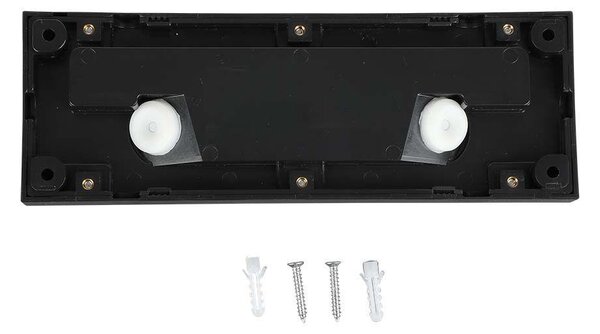 V-TAC 3W fekete LED lépcsővilágítás, IP65, természetes fehér - SKU 211328