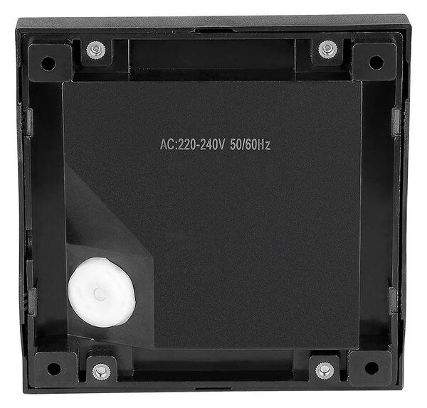 V-TAC 2W fekete LED lépcsővilágítás, szögletes, IP65, természetes fehér - SKU 211322