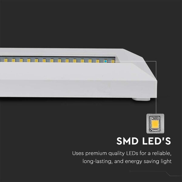 V-TAC 3W fehér LED lépcsővilágítás, IP65, természetes fehér - SKU 211326
