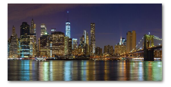 Akrilüveg fotó Manhattan éjjel