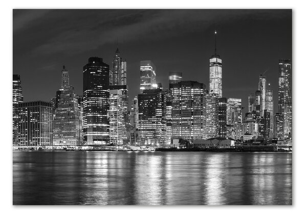 Akrilüveg fotó Manhattan éjjel