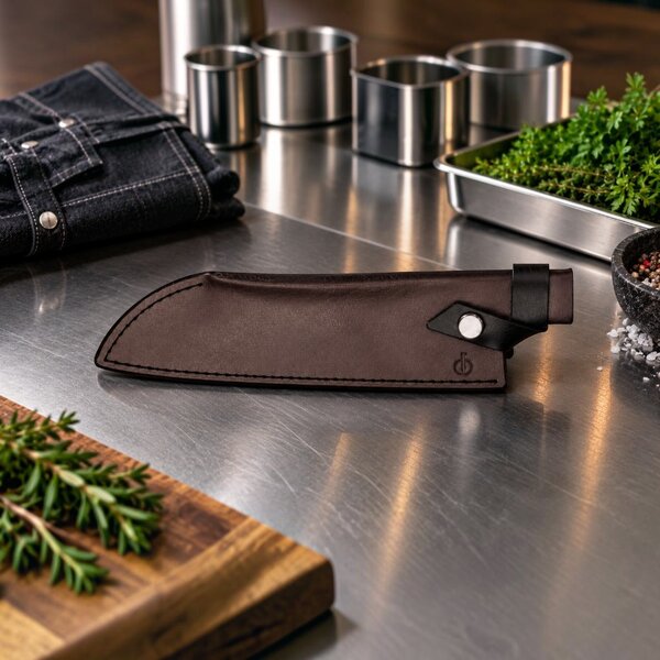 Forged bőrtok santoku késhez - 18 cm