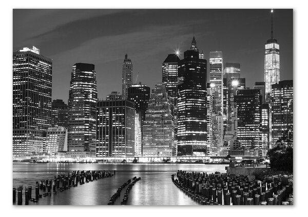 Akrilüveg fotó Manhattan éjjel