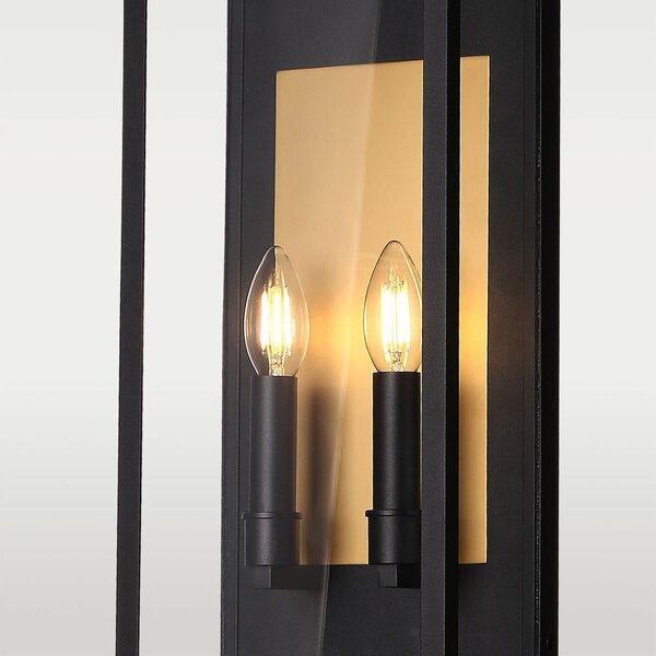 Cosmolight modern fali lámpa malibu fekete cosw02548bk