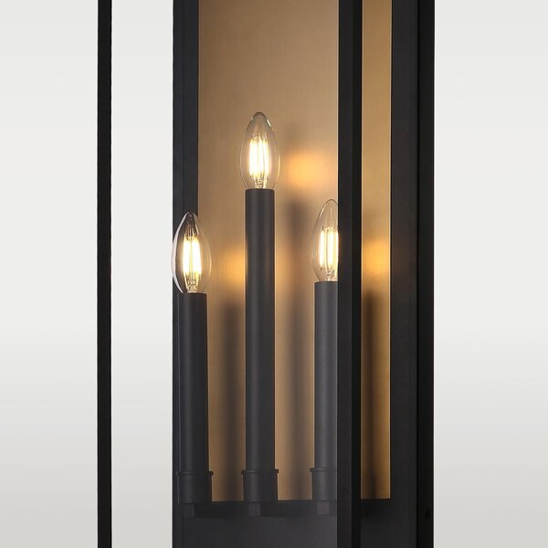 Cosmolight modern fali lámpa malibu fekete cosw03555bk