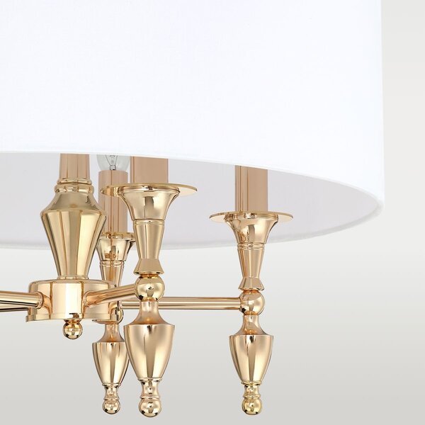 Cosmolight klasszikus csillár austin arany cosp05180au-wh
