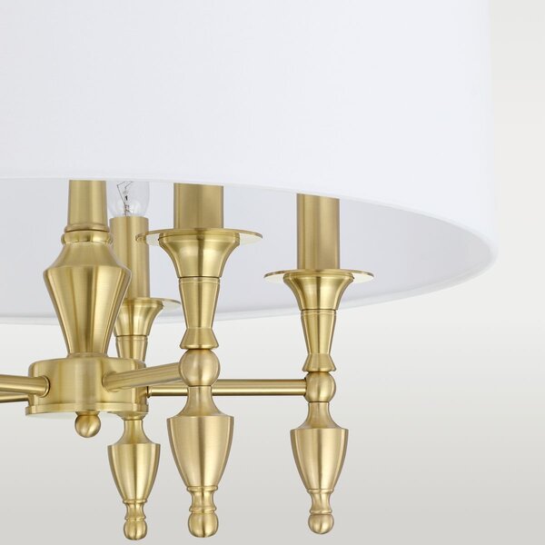 Cosmolight klasszikus csillár austin sárgaréz cosp05197br-wh