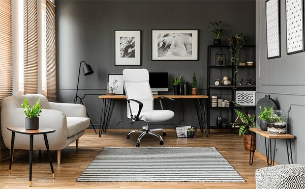 Casaria® Alabama irodai fotel - fehér