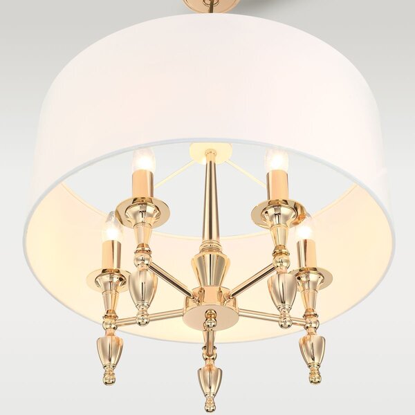 Cosmolight klasszikus csillár austin arany cosp05180au-wh