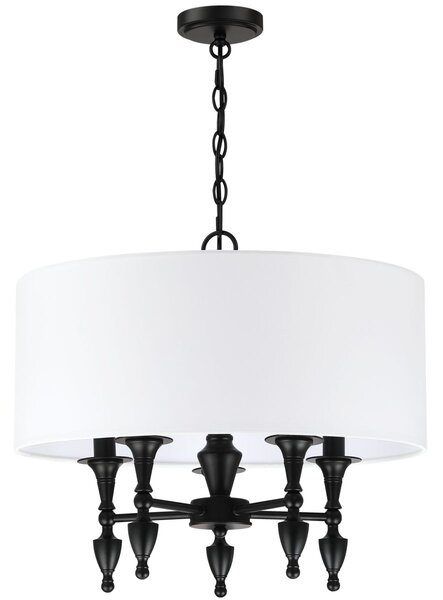 Cosmolight klasszikus csillár austin fekete cosp05203bk-wh