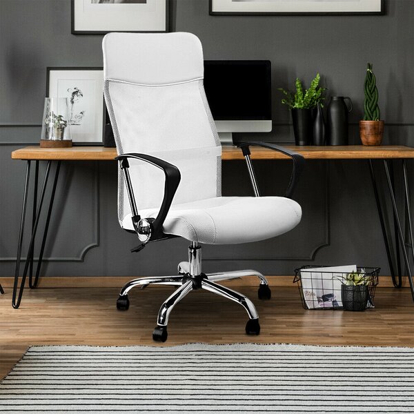Casaria® Alabama irodai fotel - fehér
