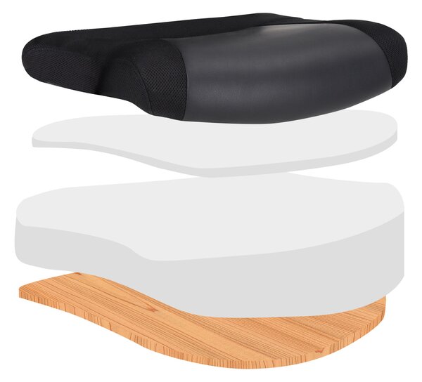 Casaria® Alabama irodai forgószék - fekete