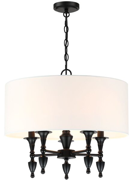 Cosmolight klasszikus csillár austin fekete cosp05203bk-wh
