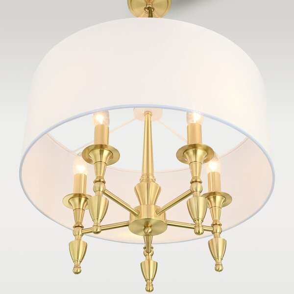 Cosmolight klasszikus csillár austin sárgaréz cosp05197br-wh