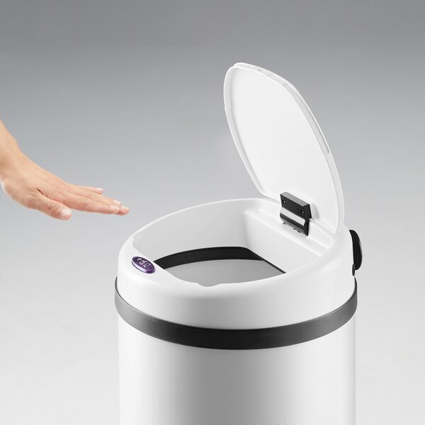 Deuba Érintésmentes szemetes USB-vel 30 l - fehér