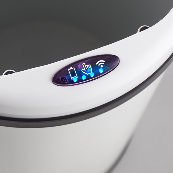 Deuba Érintésmentes szemetes USB-vel 30 l - fehér