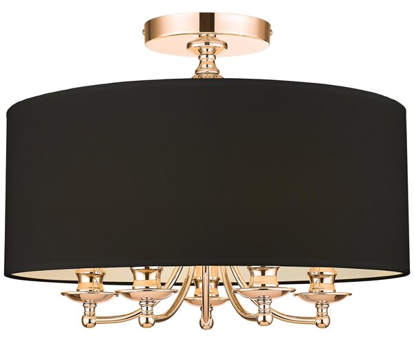Cosmolight glamour modern mennyezeti lámpa abu dhabi fekete arany cosc05442au-bk