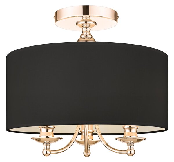 Cosmolight glamour modern mennyezeti lámpa abu dhabi fekete arany cosc03480au-bk